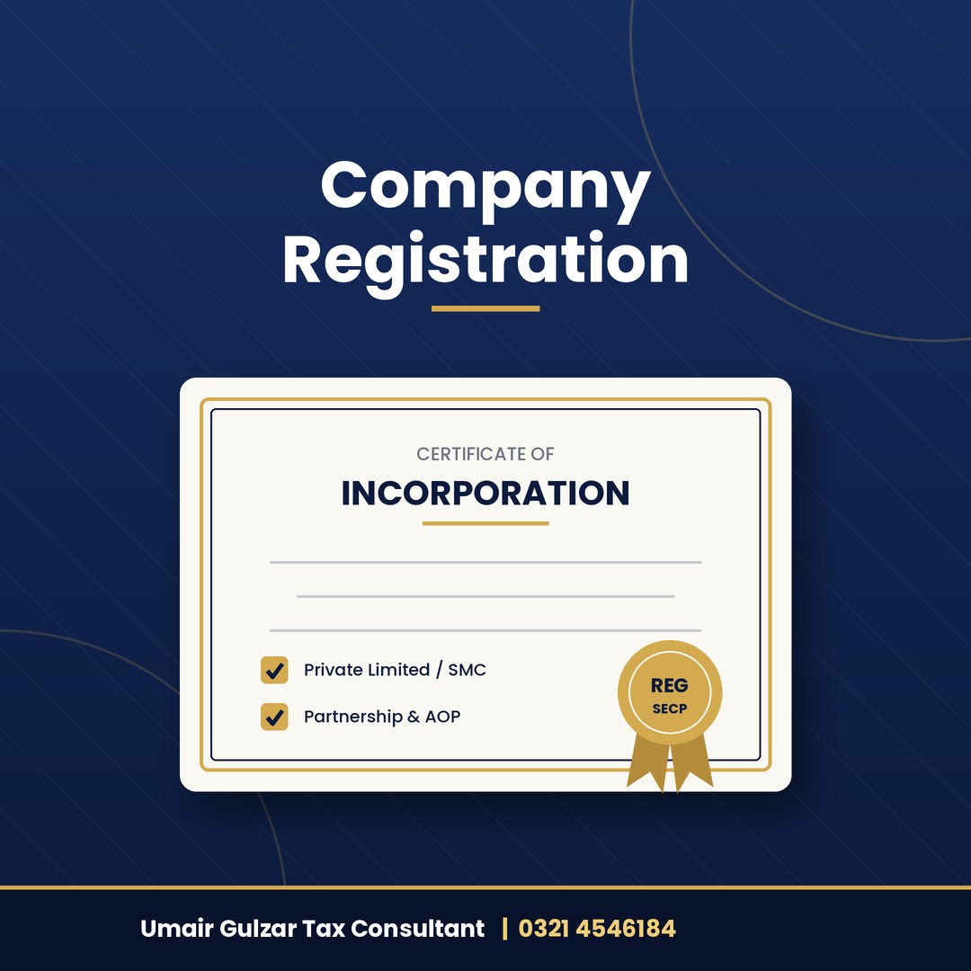SECP company registration services in Lahore by Umair Gulzar Tax Consultant
